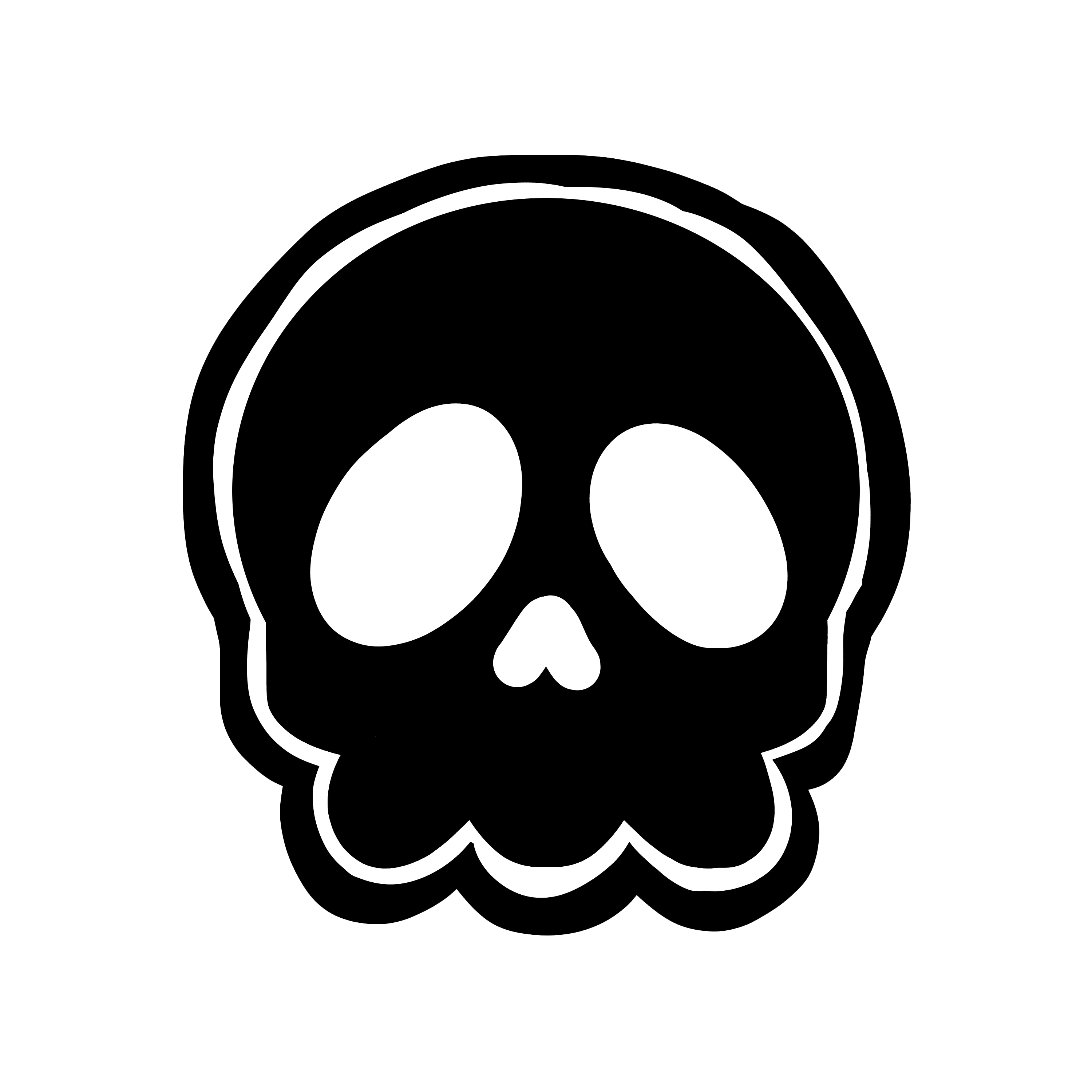 skeleton stamp
